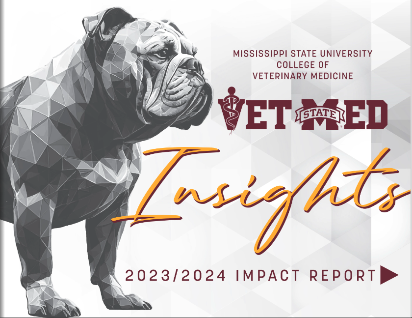 The cover of Insights Magazine from the College of Veterinary Medicine at Mississippi State University